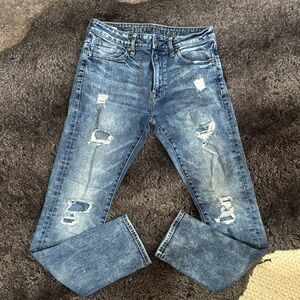 American Eagle Outfitters Men's Ripped Denim Jeans